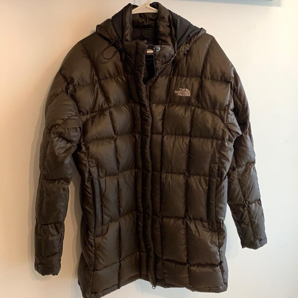 Chocolate Brown North Face Down Coat